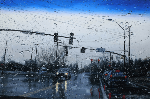 Karen Woods: All Ways (2013), olaj vásznon, 25×38 cm