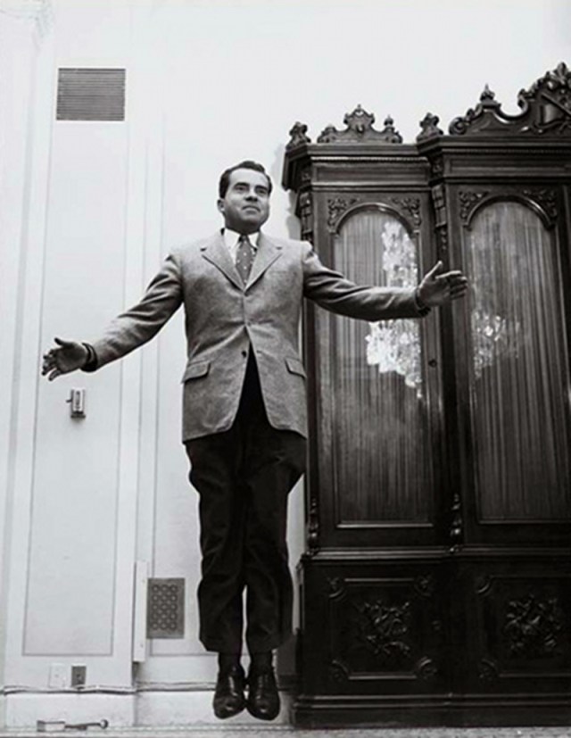 Richard Nixon (1955) by Philippe Halsman