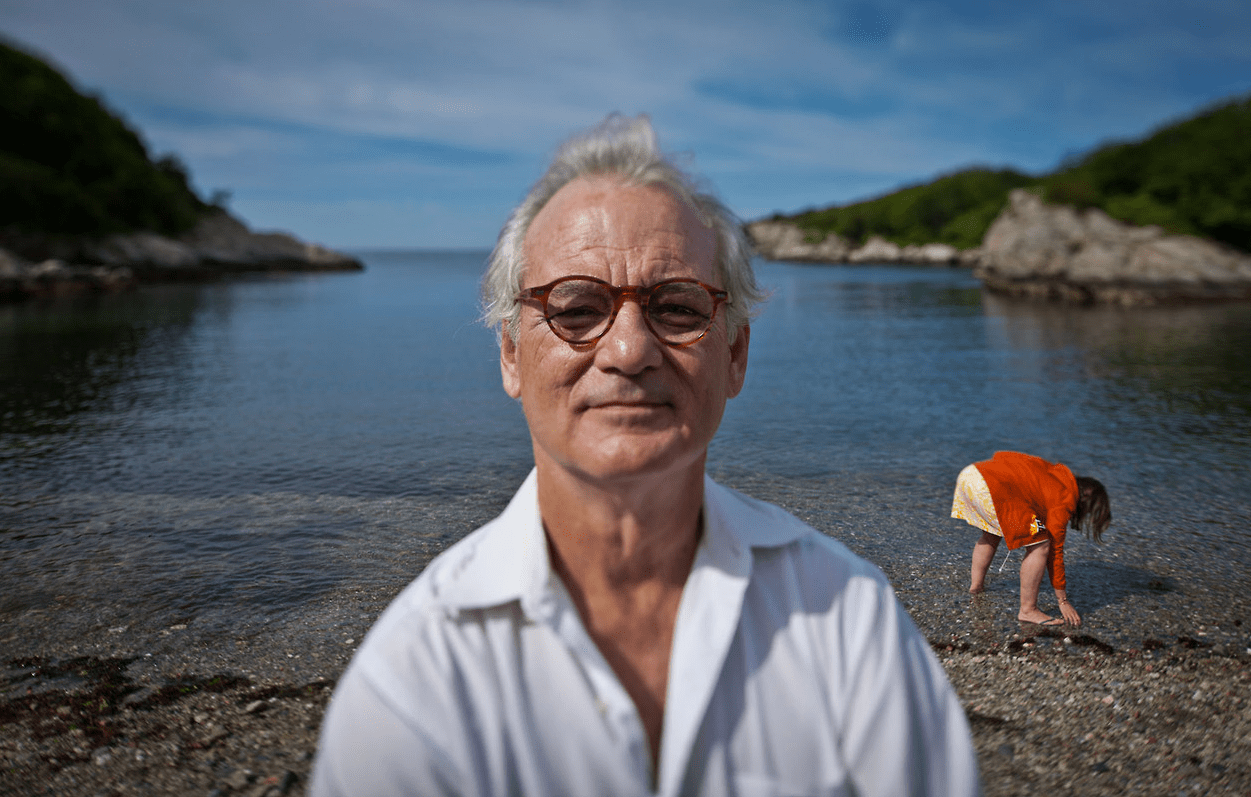 Bill Murray on the set of Moonrise Kingdom, 2012