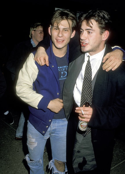 Christian Slater and Robert Downey jr