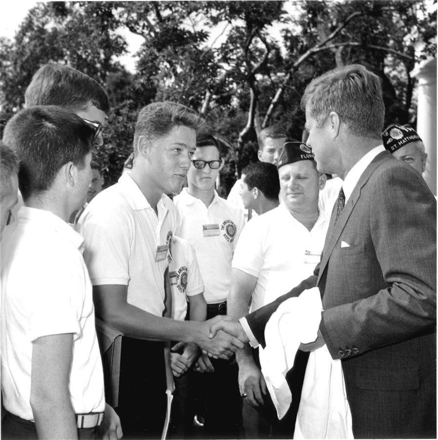 Bill Clinton with JFK