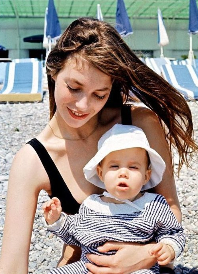 Jane Birkin with Charlotte Gainsbourg