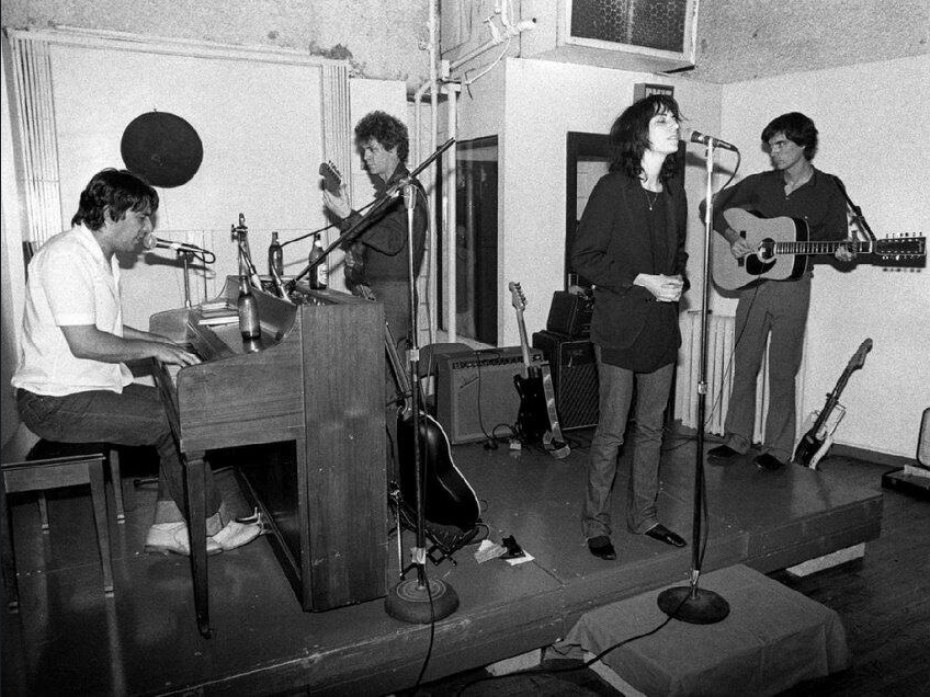 John Cale, Lou Reed, Patti Smith and David Byrne