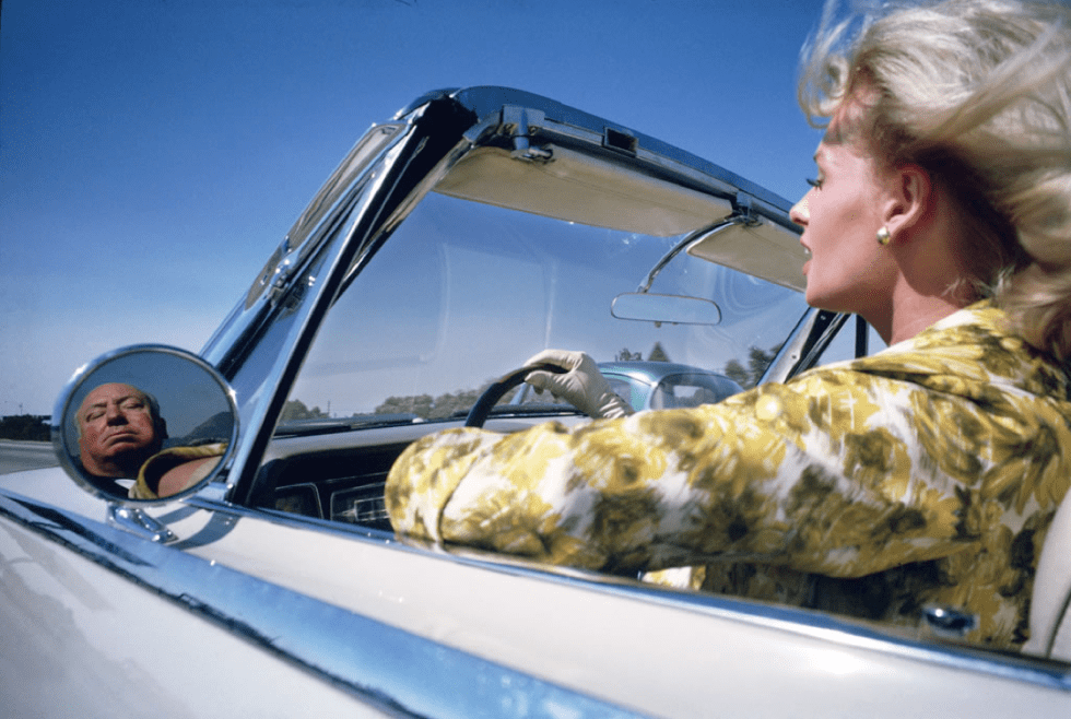 Tippi Hedren with Alfred Hitchcock