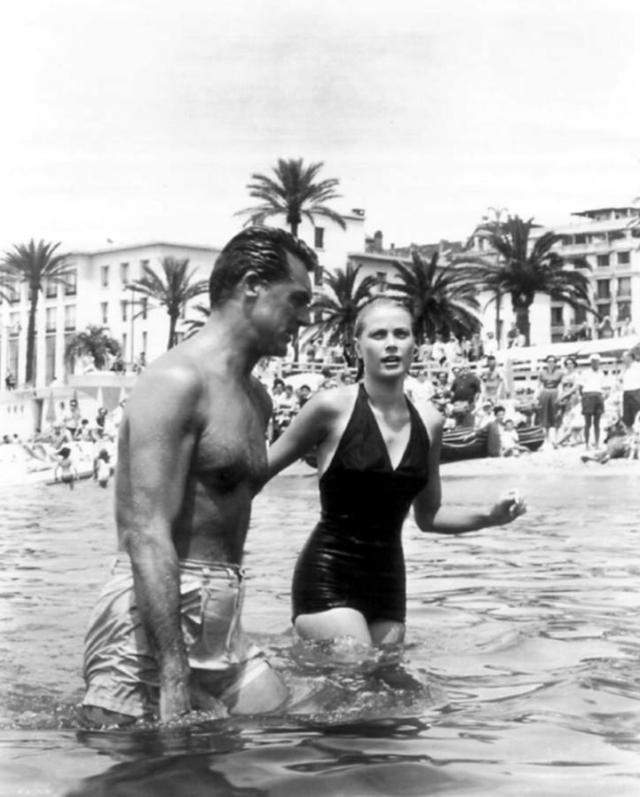 Cary Grant and Grace Kelly
