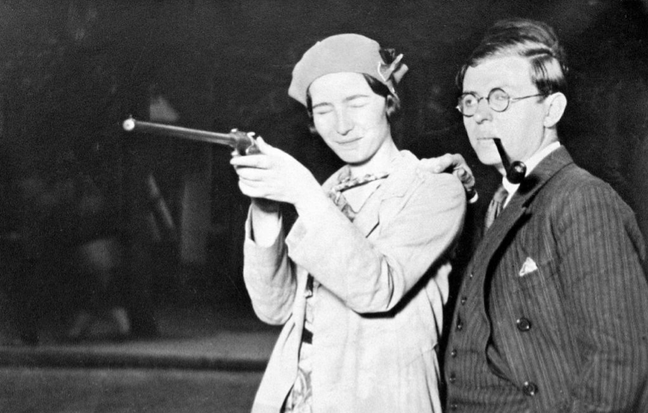 Simone de Beauvoir with Jean-Paul Sartre
