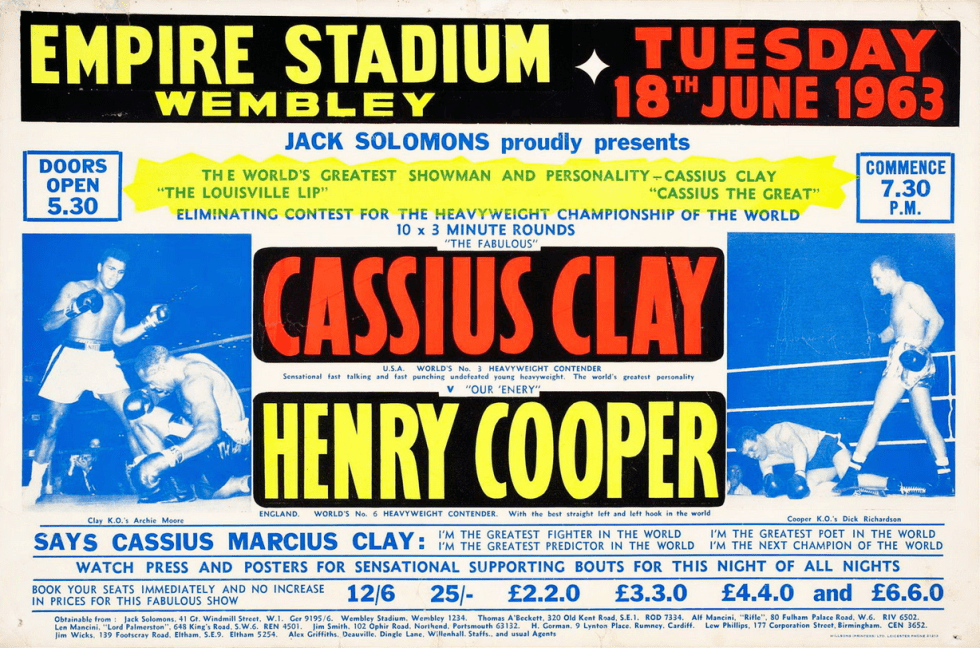 'I am the prettiest … I am the greatest' – Cassius Clay, aka The Luiseville Lip