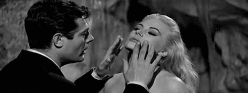 Marcello Mastroianni and Anita Ekberg