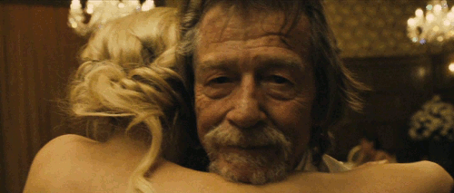 John Hurt and Kirsten Dunst