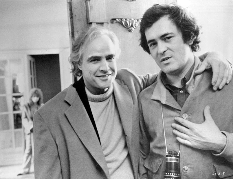 Marlon Brando and Bernardo Bertolucci