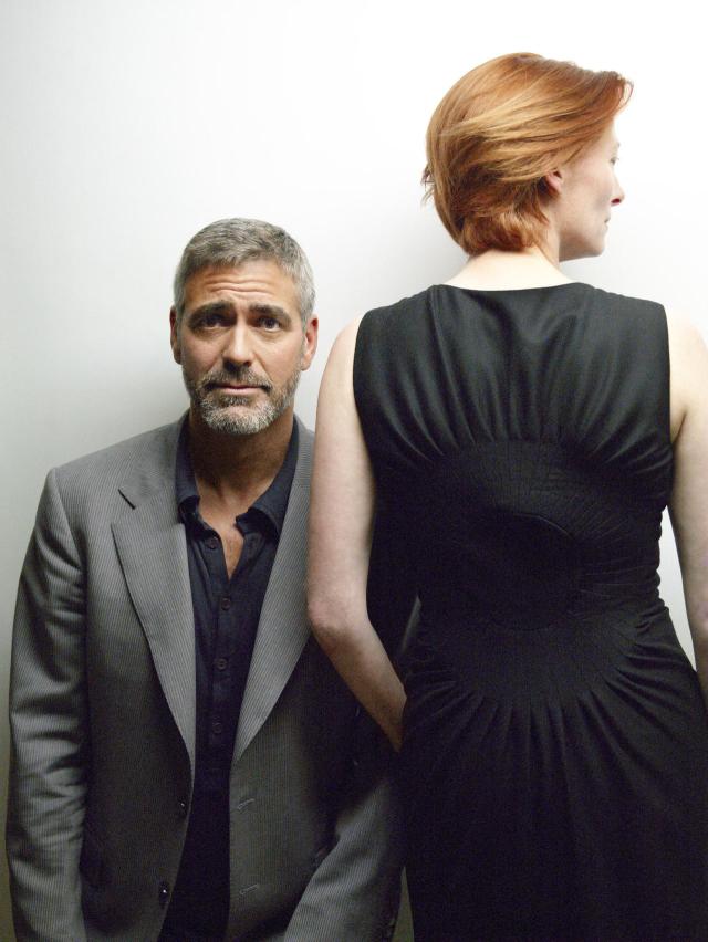 George Clooney and Tilda Swinton