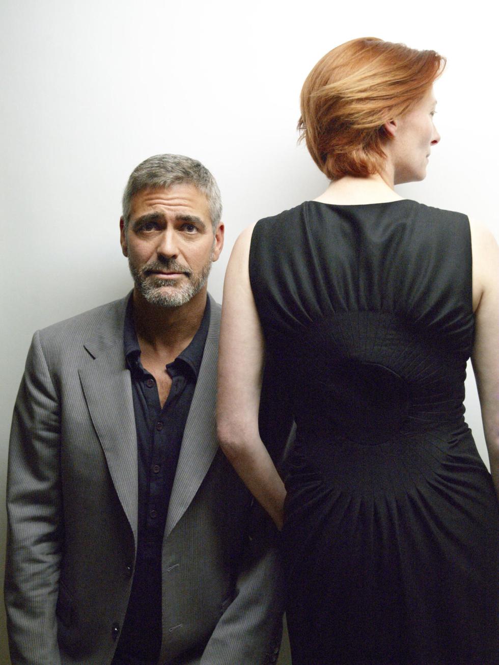 George Clooney and Tilda Swinton