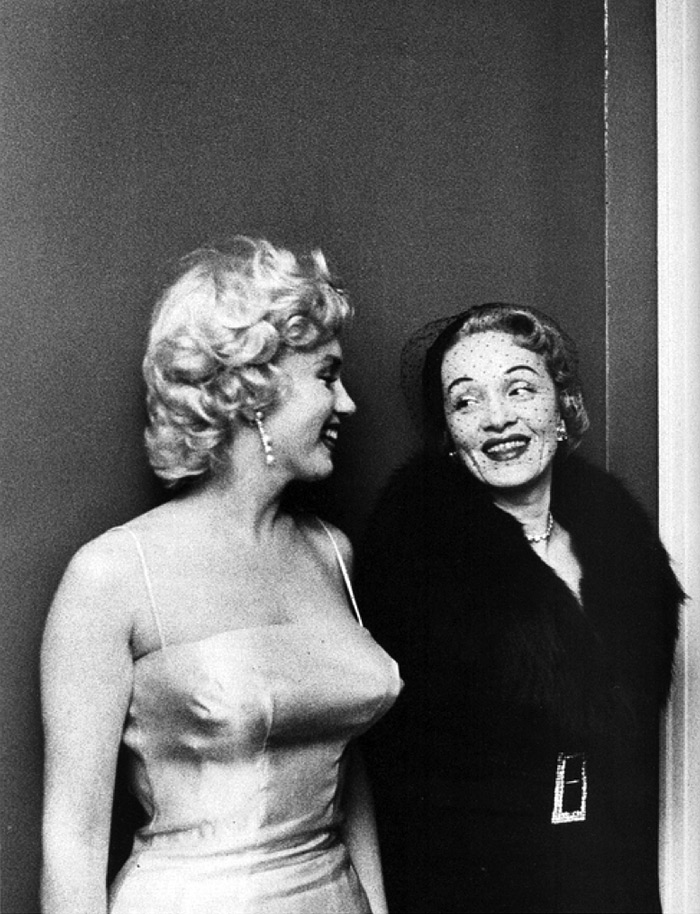 Marilyn Monroe and Marlene Dietrich